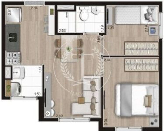 Imagem Apartamento com 2 Quartos à Venda, 36 m² em Cambuci - São Paulo