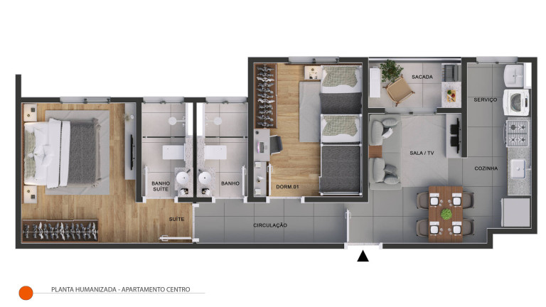 Imagem Apartamento com 2 Quartos à Venda, 50 m² em Jardim Nossa Senhora Da Penha - Hortolândia