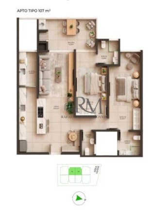 Imagem Apartamento com 2 Quartos à Venda, 107 m² em Jurerê Internacional - Florianópolis Imagem Apartamento com 2 Quartos à Venda, 107 m² em Jurerê Internacional - Florianópolis