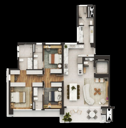 Imagem Apartamento com 3 Quartos à Venda, 154 m² em Juvevê - Curitiba