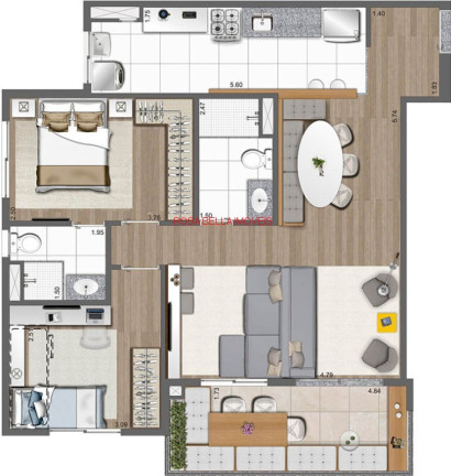 Imagem Casa com 3 Quartos à Venda, 75 m² em Residencial Santa Giovana - Jundiaí