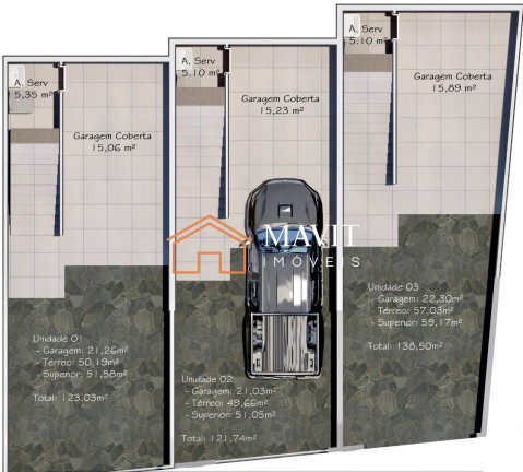 Imagem Casa com 3 Quartos à Venda, 122 m² em Petrópolis - Joinville Imagem Casa com 3 Quartos à Venda, 122 m² em Petrópolis - Joinville