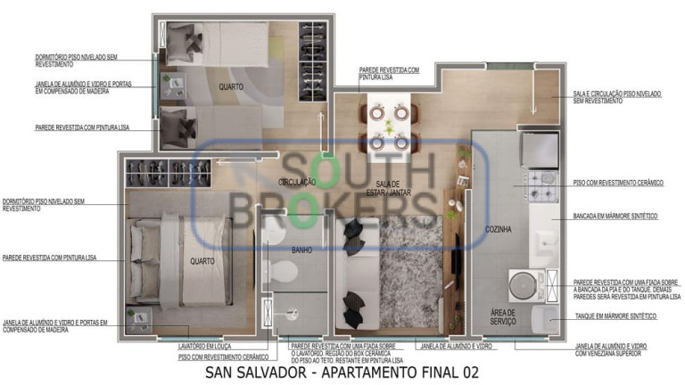 Imagem Apartamento com 2 Quartos à Venda, em Cidade São Mateus - São Paulo Imagem Apartamento com 2 Quartos à Venda, em Cidade São Mateus - São Paulo