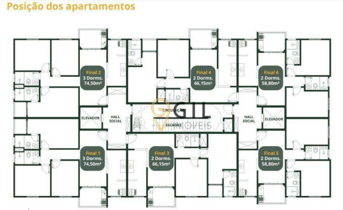 Imagem Apartamento com 2 Quartos à Venda, 74 m² em Centro - Jacareí Imagem Apartamento com 2 Quartos à Venda, 74 m² em Centro - Jacareí