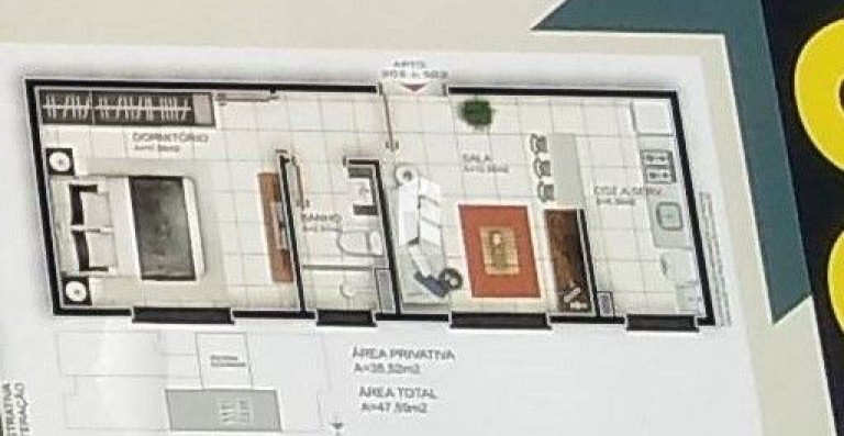 Imagem Apartamento com 1 Quarto à Venda, 35 m² em Camobi - Santa Maria Imagem Apartamento com 1 Quarto à Venda, 35 m² em Camobi - Santa Maria