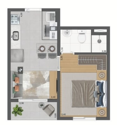 Imagem Apartamento com 1 Quarto à Venda, 34 m² em Campo Belo - São Paulo Imagem Apartamento com 1 Quarto à Venda, 34 m² em Campo Belo - São Paulo