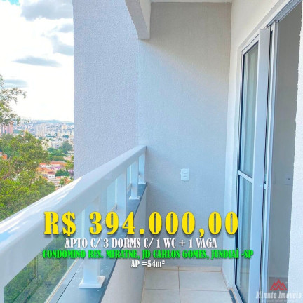 Imagem Apartamento com 3 Quartos à Venda, 54 m² em Jardim Carlos Gomes - Jundiaí Imagem Apartamento com 3 Quartos à Venda, 54 m² em Jardim Carlos Gomes - Jundiaí