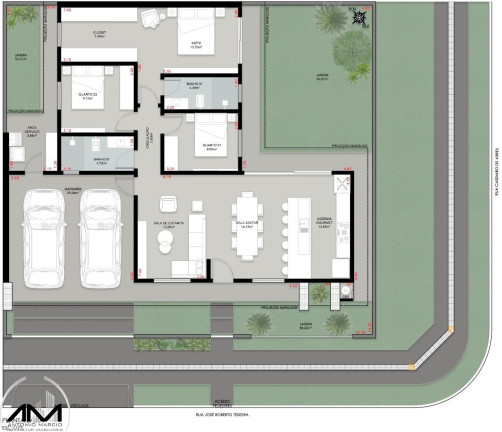 Casa com 3 Quartos à Venda, 134 m² em Jardim Cristhais - Dourados