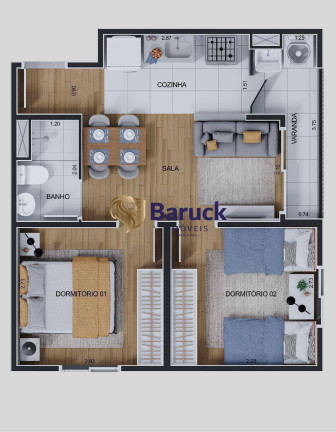 Imagem Apartamento com 2 Quartos à Venda, 41 m² em Jaguaribe - Osasco