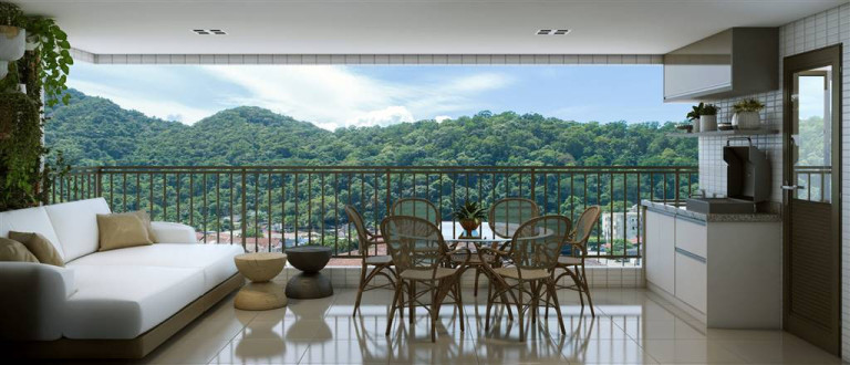 Apartamento com 3 Quartos à Venda, 140 m² em Forte - Praia Grande