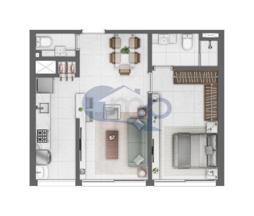 Imagem Apartamento com 1 Quarto à Venda, 52 m² em Centro - Torres Imagem Apartamento com 1 Quarto à Venda, 52 m² em Centro - Torres