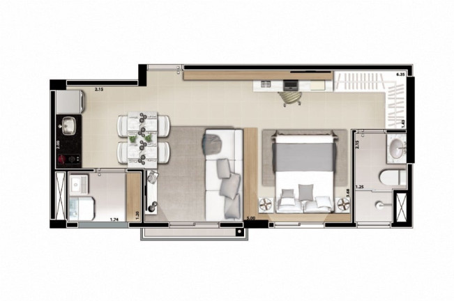 Imagem Imóvel com 1 Quarto à Venda, 35 m² em Aclimação - São Paulo