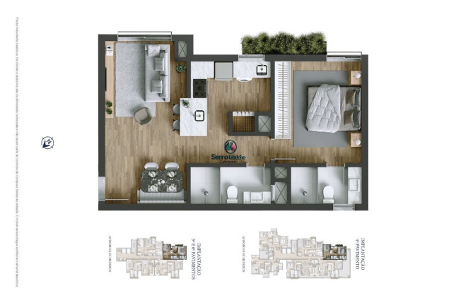 Imagem Apartamento com 1 Quarto à Venda, 57 m² em Centro - Gramado Imagem Apartamento com 1 Quarto à Venda, 57 m² em Centro - Gramado