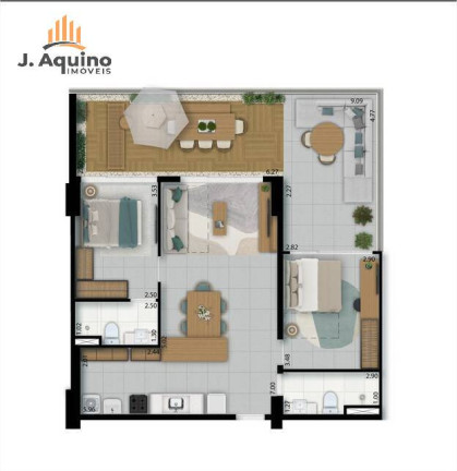 Imagem Apartamento com 1 Quarto à Venda, 27 m² em Meireles - Fortaleza
