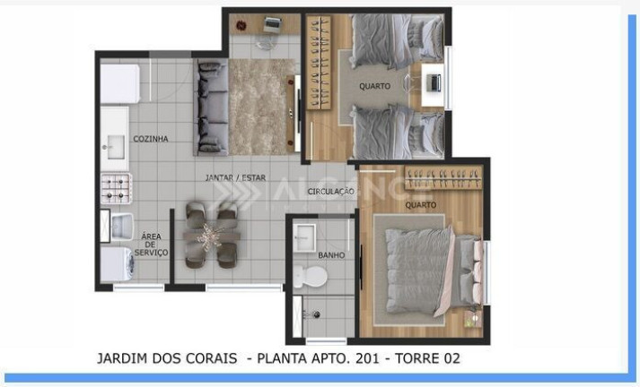 Imagem Apartamento com 2 Quartos à Venda, 42 m² em Portal Do Sol - João Pessoa Imagem Apartamento com 2 Quartos à Venda, 42 m² em Portal Do Sol - João Pessoa
