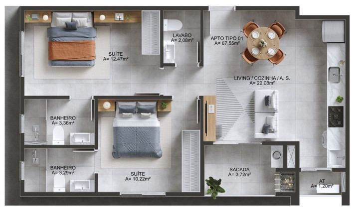 Imagem Imóvel com 2 Quartos à Venda, 62 m² em Morretes Imagem Imóvel com 2 Quartos à Venda, 62 m² em Morretes