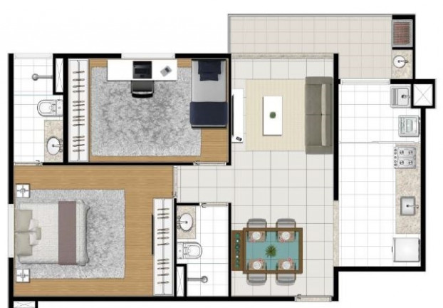 Imagem Apartamento com 1 Quarto à Venda, 49 m² em Alphaville - Barueri Imagem Apartamento com 1 Quarto à Venda, 49 m² em Alphaville - Barueri