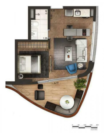 Imagem Apartamento com 1 Quarto à Venda, 46 m² em Itaim Bibi - São Paulo Imagem Apartamento com 1 Quarto à Venda, 46 m² em Itaim Bibi - São Paulo