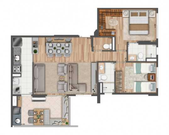 Imagem Apartamento com 3 Quartos à Venda, 109 m² em Morumbi - São Paulo
