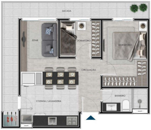 Imagem Apartamento com 2 Quartos à Venda, 55 m² em Barnabé - Gravataí Imagem Apartamento com 2 Quartos à Venda, 55 m² em Barnabé - Gravataí