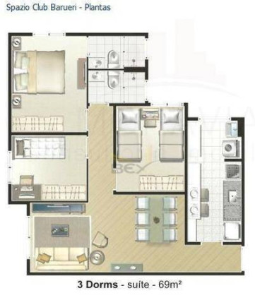 Imagem Apartamento com 2 Quartos à Venda, 60 m² em Vila Iracema - Barueri Imagem Apartamento com 2 Quartos à Venda, 60 m² em Vila Iracema - Barueri
