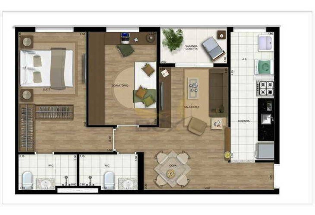 Imagem Apartamento com 2 Quartos à Venda, 70 m² em Bethaville I - Barueri Imagem Apartamento com 2 Quartos à Venda, 70 m² em Bethaville I - Barueri