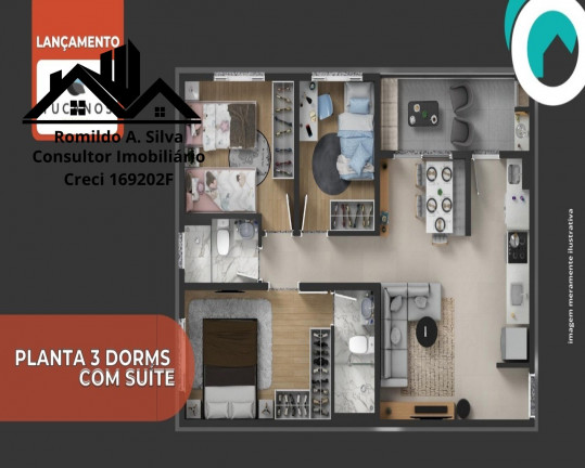 Imagem Apartamento com 2 Quartos à Venda, 50 m²em Chácara Vista Alegre - Cotia Imagem Apartamento com 2 Quartos à Venda, 50 m²em Chácara Vista Alegre - Cotia