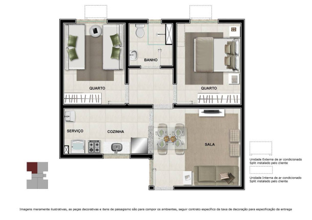 Imagem Imóvel com 2 Quartos à Venda, 42 m² em Bengui - Belém Imagem Imóvel com 2 Quartos à Venda, 42 m² em Bengui - Belém