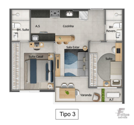 Imagem Imóvel com 3 Quartos à Venda, 77 m² em Praia Da Costa - Vila Velha Imagem Imóvel com 3 Quartos à Venda, 77 m² em Praia Da Costa - Vila Velha