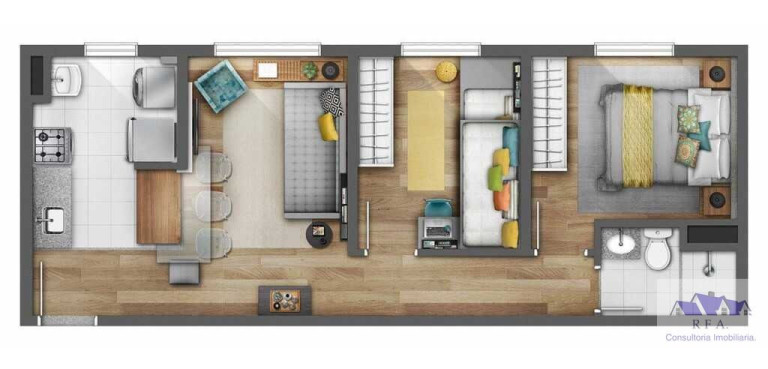 Imagem Apartamento com 2 Quartos à Venda, 44 m² em Jardim Boa Vista (zona Oeste) - São Paulo Imagem Apartamento com 2 Quartos à Venda, 44 m² em Jardim Boa Vista (zona Oeste) - São Paulo