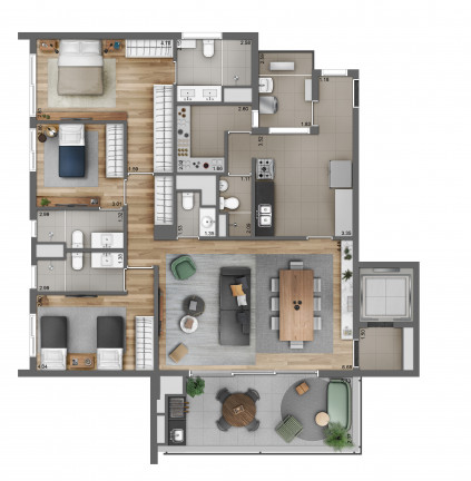 Apartamento com 3 Quartos à Venda, 146 m² em Moema - São Paulo
