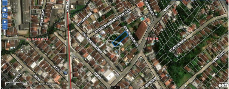 Terreno à Venda, 861 m² em Itaum - Joinville