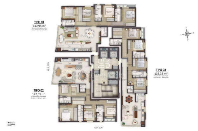 Imagem Apartamento com 4 Quartos à Venda, 140 m² em Centro - Itapema