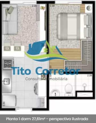 Imagem Apartamento com 1 Quarto à Venda, 26 m² em Brás - São Paulo Imagem Apartamento com 1 Quarto à Venda, 26 m² em Brás - São Paulo