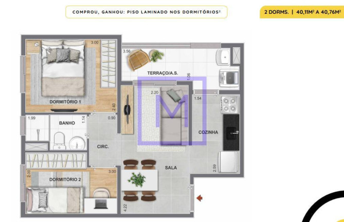 Imagem Apartamento com 2 Quartos à Venda, 40 m² em Mooca - São Paulo