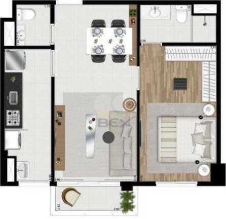 Imagem Apartamento com 1 Quarto para Alugar, 49 m² em Alphaville Industrial - Barueri Imagem Apartamento com 1 Quarto para Alugar, 49 m² em Alphaville Industrial - Barueri