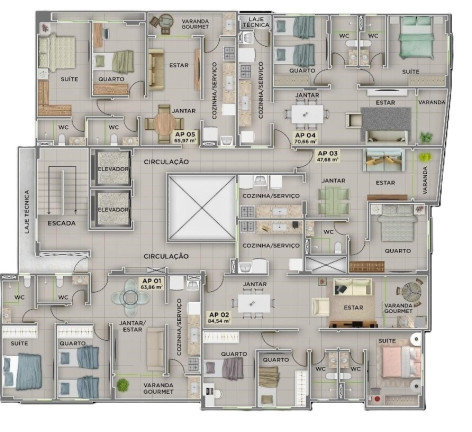 Imagem Apartamento com 2 Quartos à Venda, 63 m² em Cabo Branco - João Pessoa Imagem Apartamento com 2 Quartos à Venda, 63 m² em Cabo Branco - João Pessoa