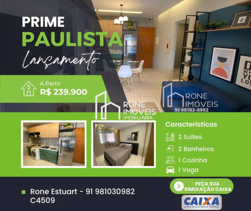 Imagem Apartamento com 2 Quartos à Venda, 46 m² em Coqueiro - Belém Imagem Apartamento com 2 Quartos à Venda, 46 m² em Coqueiro - Belém