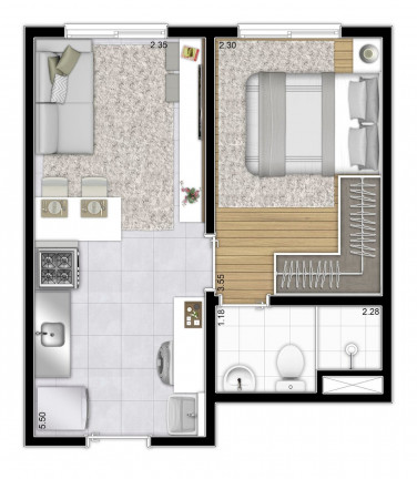 Imagem Apartamento com 1 Quarto à Venda, 37 m² em Mooca - São Paulo Imagem Apartamento com 1 Quarto à Venda, 37 m² em Mooca - São Paulo