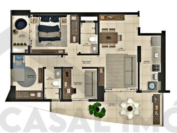 Imagem Apartamento com 3 Quartos à Venda, 90 m² em Jurunas - Belém