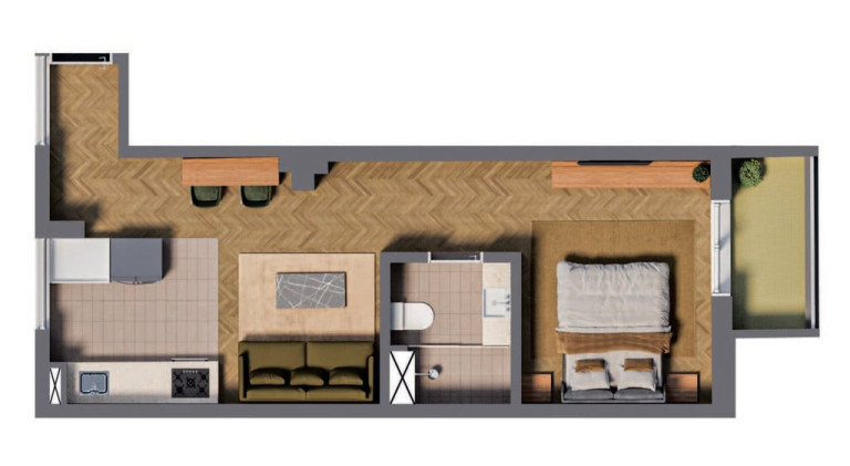 Imagem Apartamento com 1 Quarto à Venda, 58 m² em Centro - São Paulo Imagem Apartamento com 1 Quarto à Venda, 58 m² em Centro - São Paulo