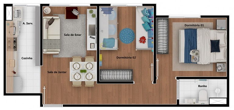 Imagem Apartamento com 2 Quartos à Venda, 43 m² em Vila Andrade - São Paulo Imagem Apartamento com 2 Quartos à Venda, 43 m² em Vila Andrade - São Paulo