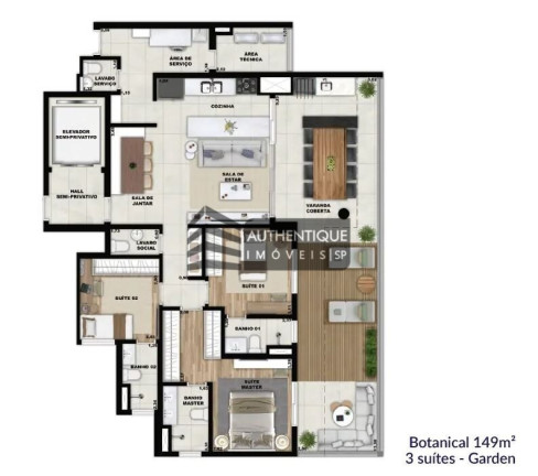 Imagem Apartamento com 3 Quartos à Venda, 183 m² em Vila Sao Francisco - Osasco Imagem Apartamento com 3 Quartos à Venda, 183 m² em Vila Sao Francisco - Osasco