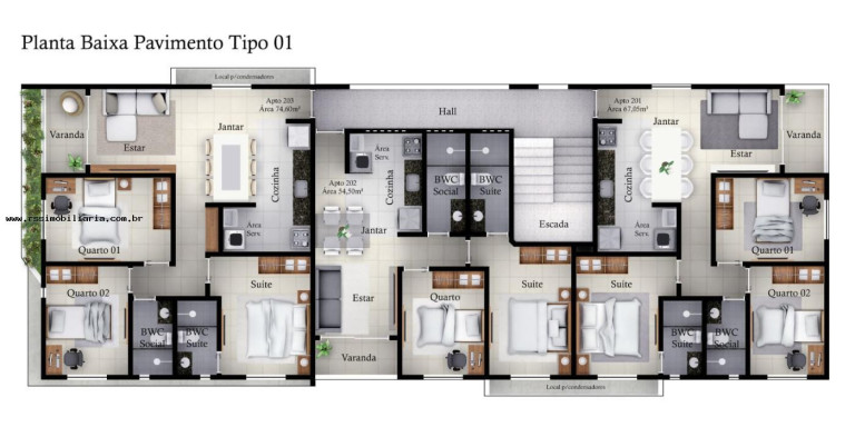 Imagem Apartamento com 2 Quartos à Venda, 55 m² em Jardim Cidade Universitária - João Pessoa