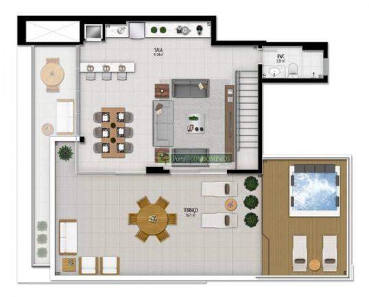 Imagem Imóvel com 3 Quartos à Venda, 216 m² em Cabral - Curitiba