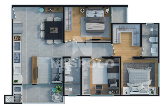 Imagem Apartamento com 1 Quarto à Venda, 65 m² em Dom Bosco - Itajai Imagem Apartamento com 1 Quarto à Venda, 65 m² em Dom Bosco - Itajai