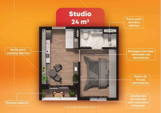 Imagem Apartamento com 2 Quartos à Venda, 37 m² em Vila Anglo Brasileira - São Paulo Imagem Apartamento com 2 Quartos à Venda, 37 m² em Vila Anglo Brasileira - São Paulo