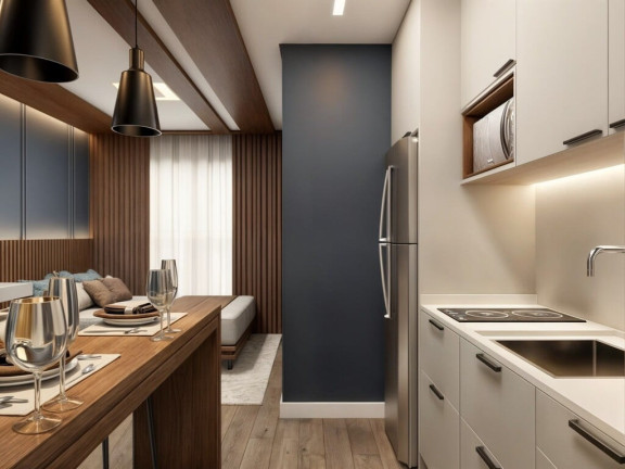 Imagem Imóvel com 1 Quarto à Venda, 19 m² em Mercês - Curitiba