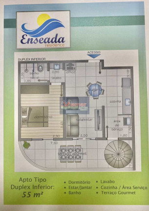 Imagem Apartamento com 2 Quartos à Venda, 110 m² em Enseada - Guarujá Imagem Apartamento com 2 Quartos à Venda, 110 m² em Enseada - Guarujá