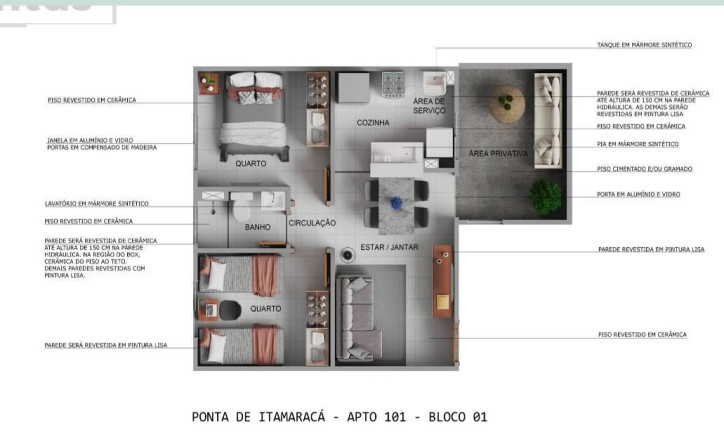 Imagem Apartamento com 2 Quartos à Venda, 42 m² Imagem Apartamento com 2 Quartos à Venda, 42 m²